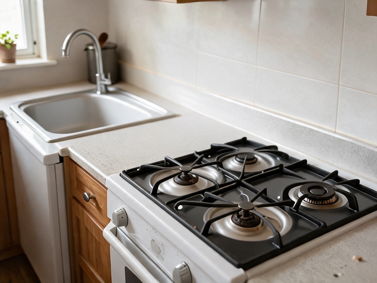 Kitchen after cleaning