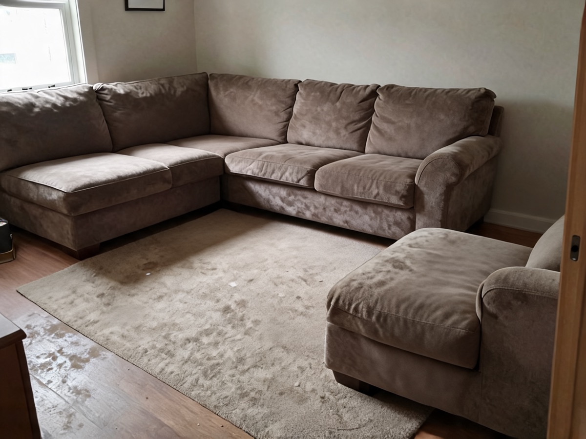 Living room after cleaning