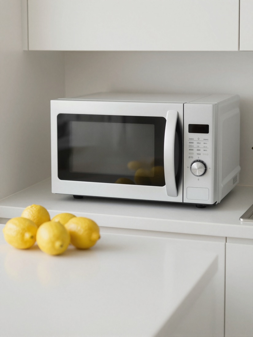 Clean kitchen with fresh lemons